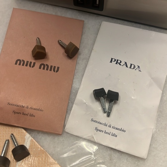 Prada Gucci & Miu Miu heel tip replacement lot - Picture 4 of 5